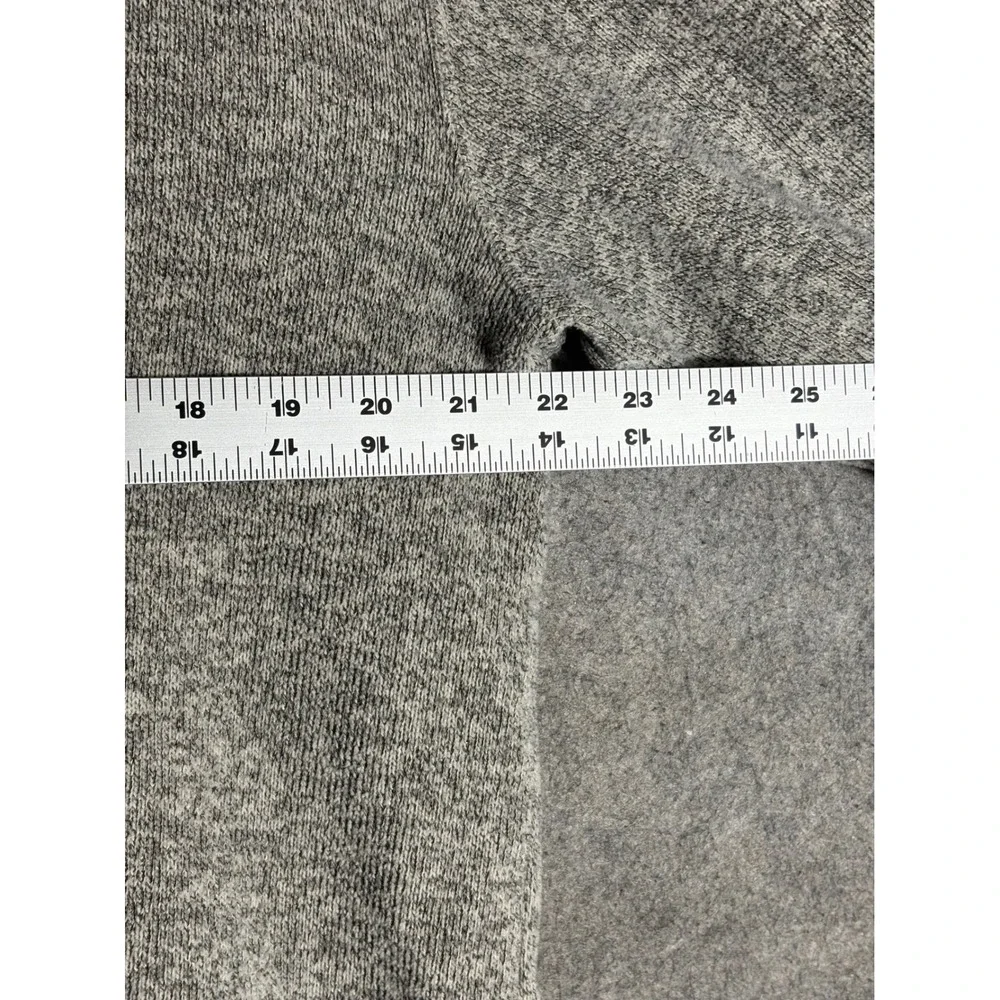 The North Face Gordon Lyons Mens XL Heather‎ Grey Black Quarter Zip Fleece